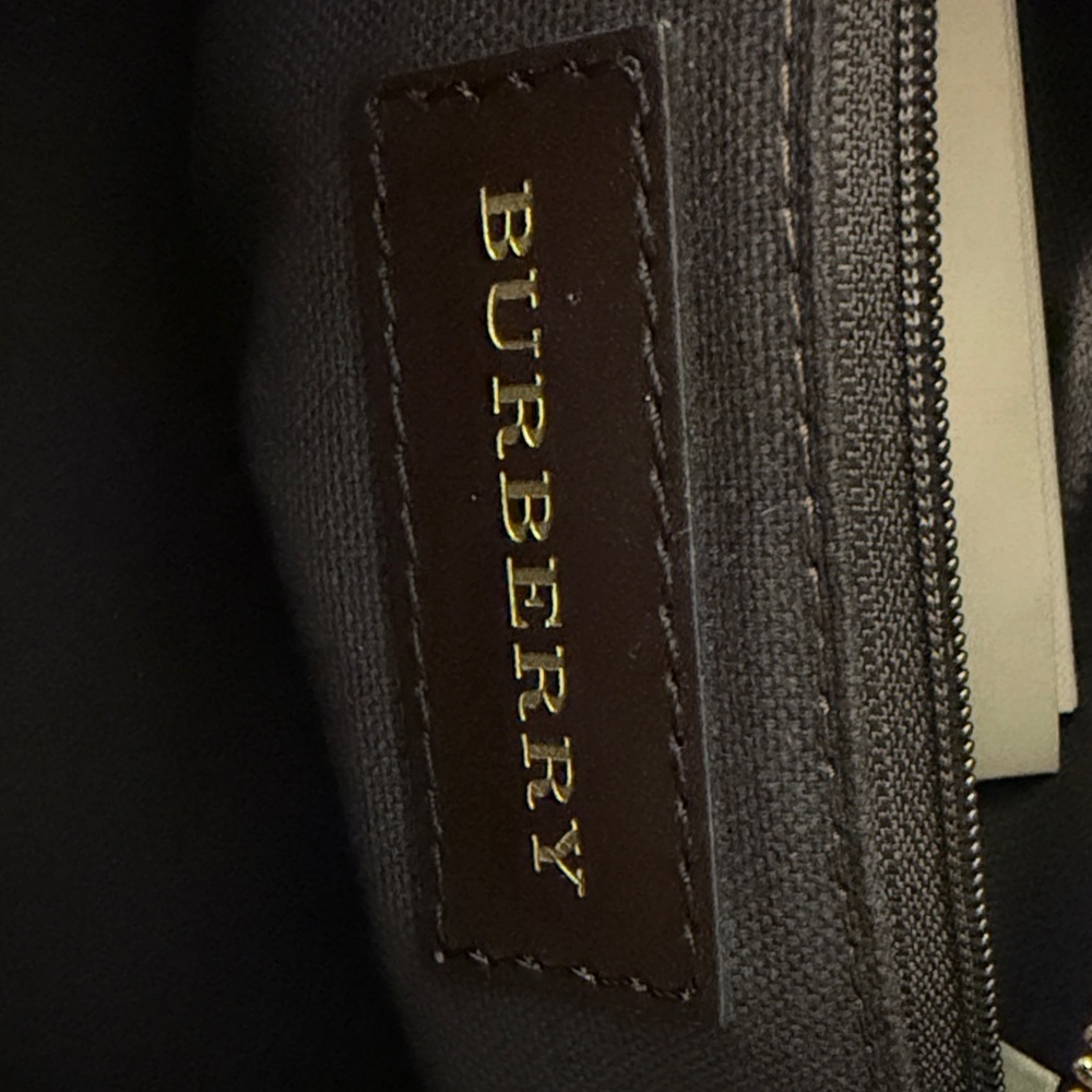 Burberry Beige and Brown Check Shoulder Bag - Picture 5 of 16